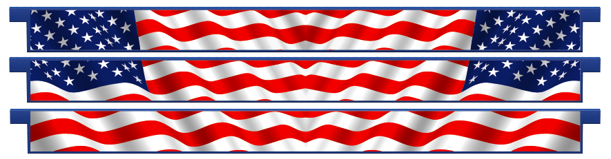 Palanques > Palanques droites x 3 > American Flag