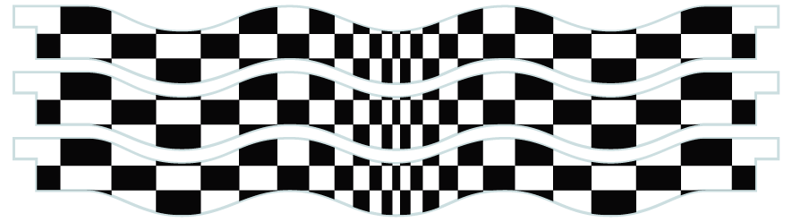 Palanques > Palanques vagues x 3 > Chequered