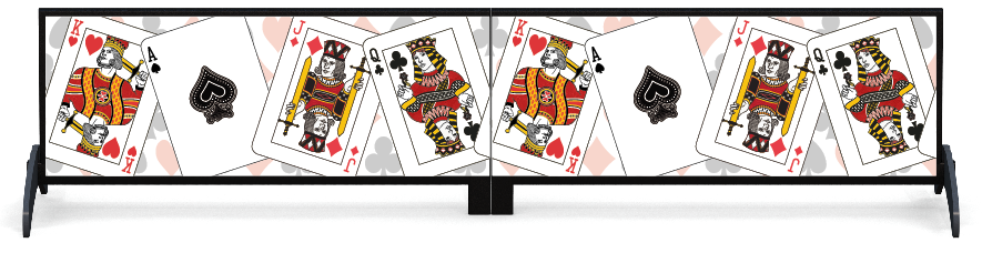 Soubassements > Soubassement rectangulaire sur pieds > Playing Cards