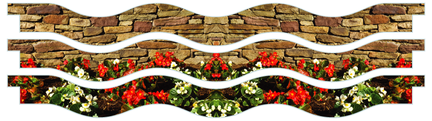 Palanques > Palanques vagues x 3 > Flowerbed Wall
